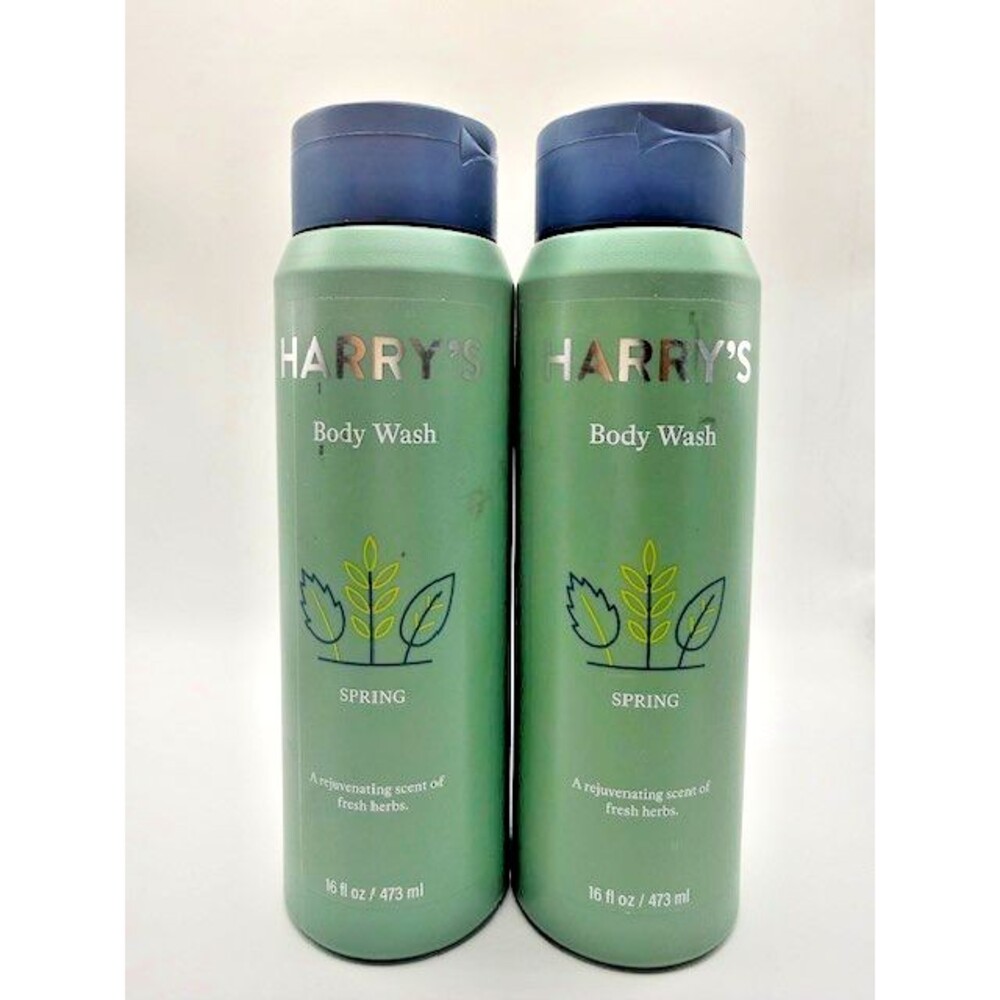 Harry’s Body Wash Spring Scent 16oz Men Fresh Herbs 2 Pack NEW